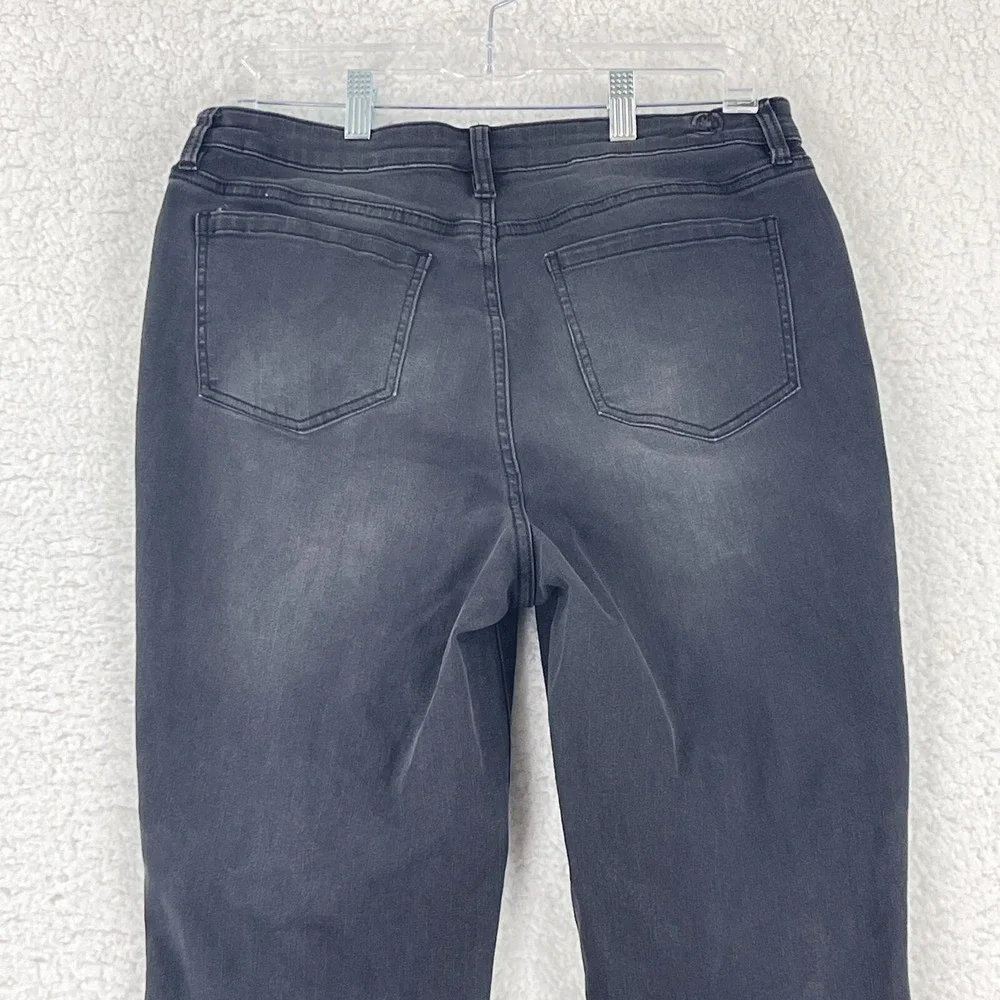 PTCL Ethical Clothing Jeans Womens Size 32 Black Denim Wide-Leg High-Rise Casual